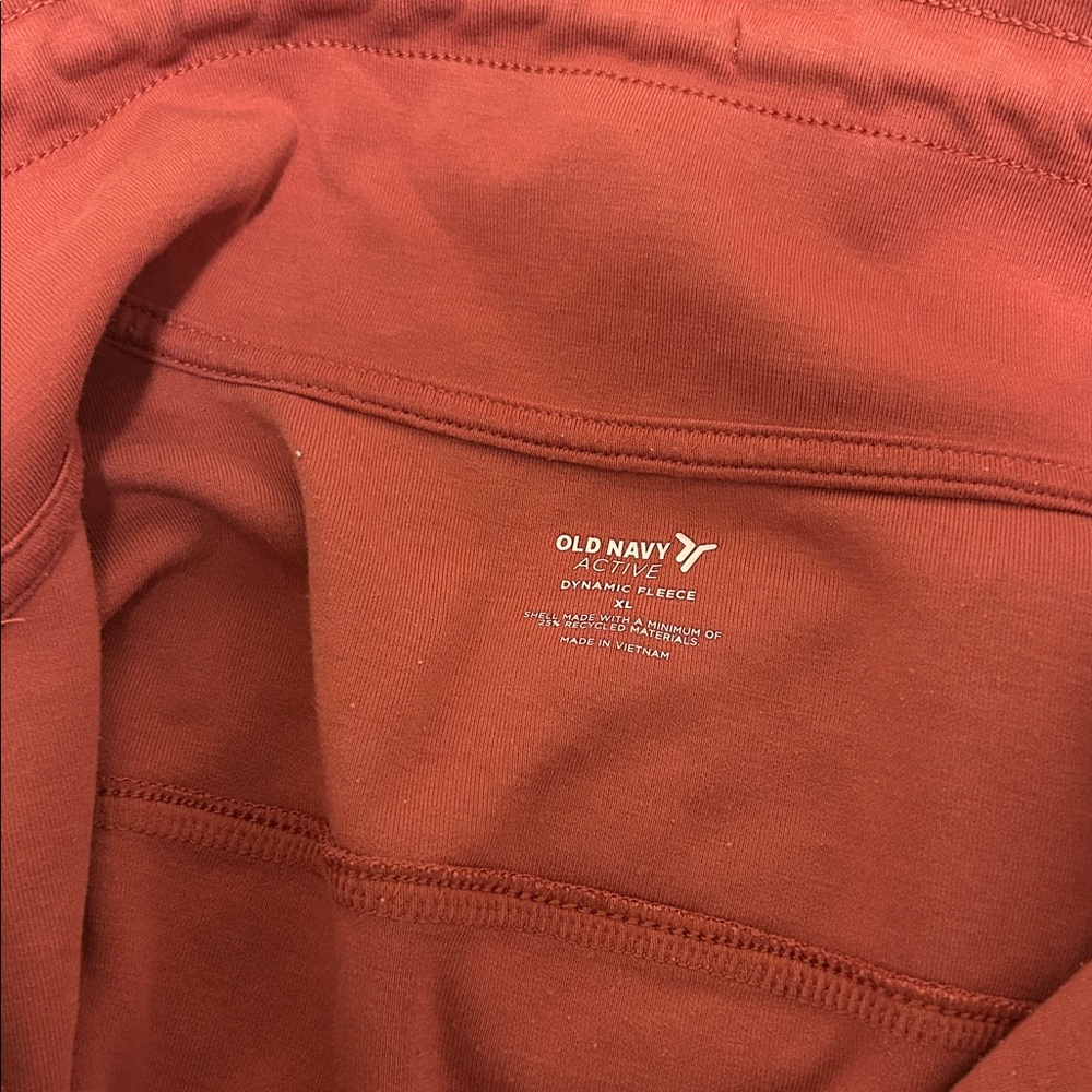 Old Navy Dynamic Fleece Pink Women's Red 1/2 Zip Scuba Style Top Size XL - Picture 5 of 6